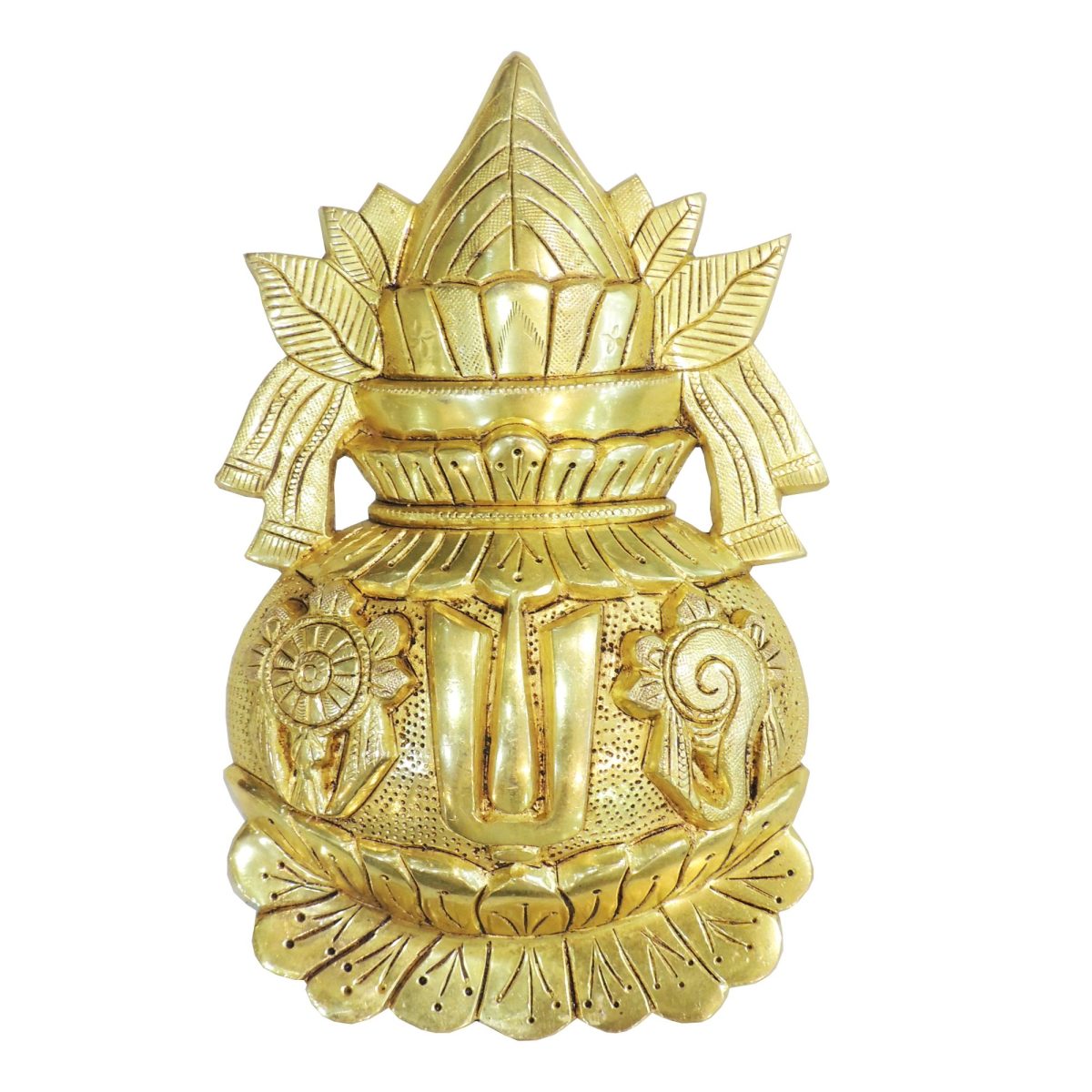 Brass Wall Hanging Plate, 6 inch, brass, Vedikcraft Moradabad