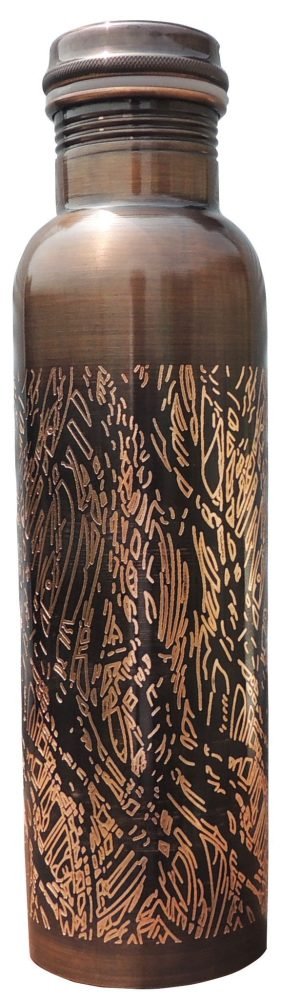 Copper Water Bottle, 11 inch, Vedikcraft Moradabad