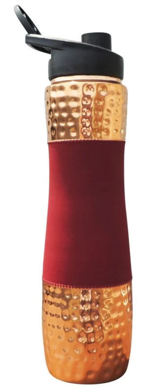 Copper Water Bottle (Silk), 11.5 inch, Copper