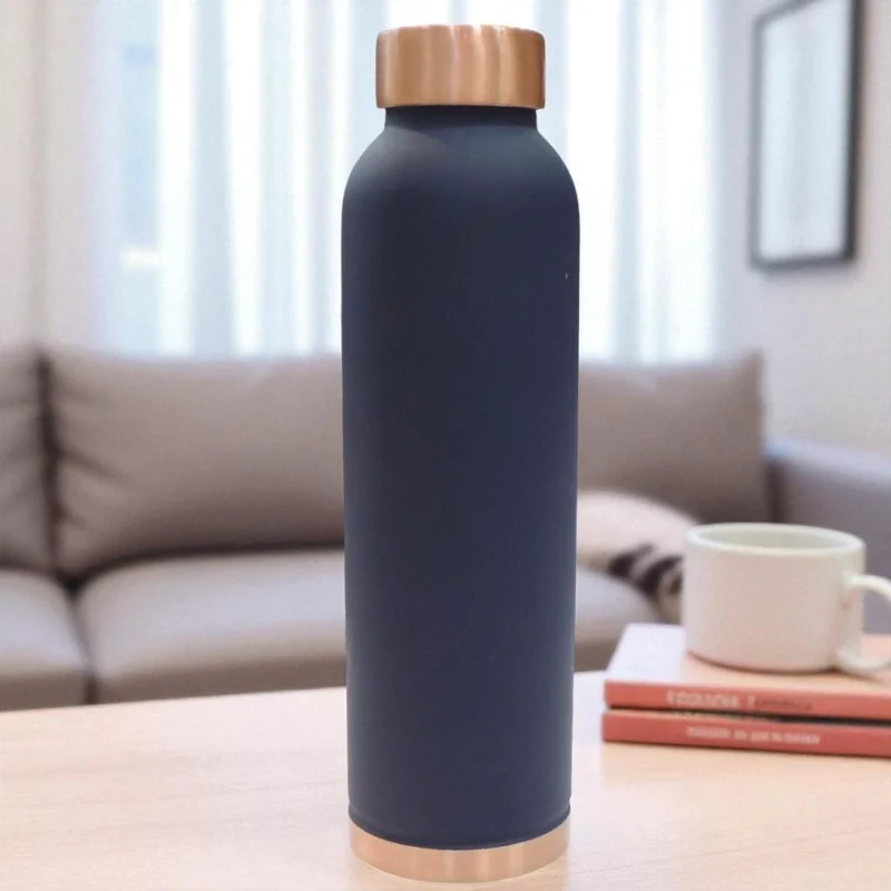 Copper Water Bottle, 900 ml (Silk Capacity), 10.5 inch