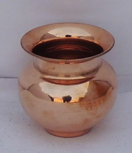 Copper Lota for Pooja, 300 ml, 3.4 inch