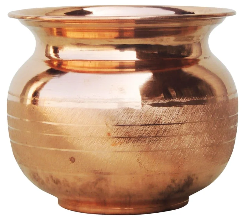 Copper Lota for Pooja, 900 ml, 4 inch