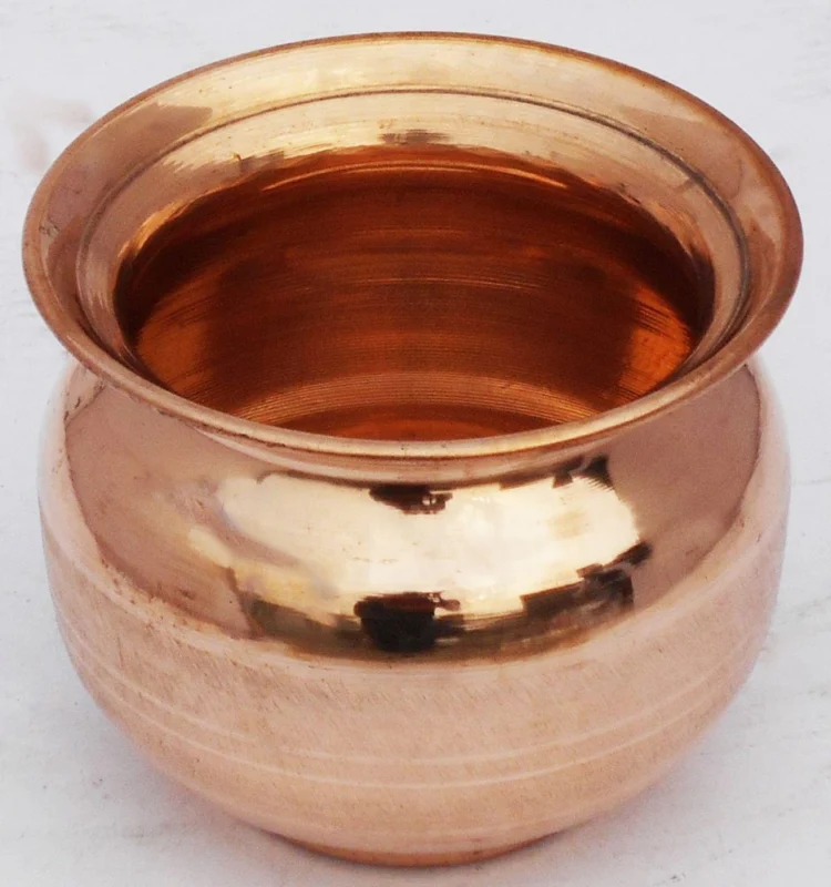 Copper Lota for Pooja, 430 ml, 3.5 inch