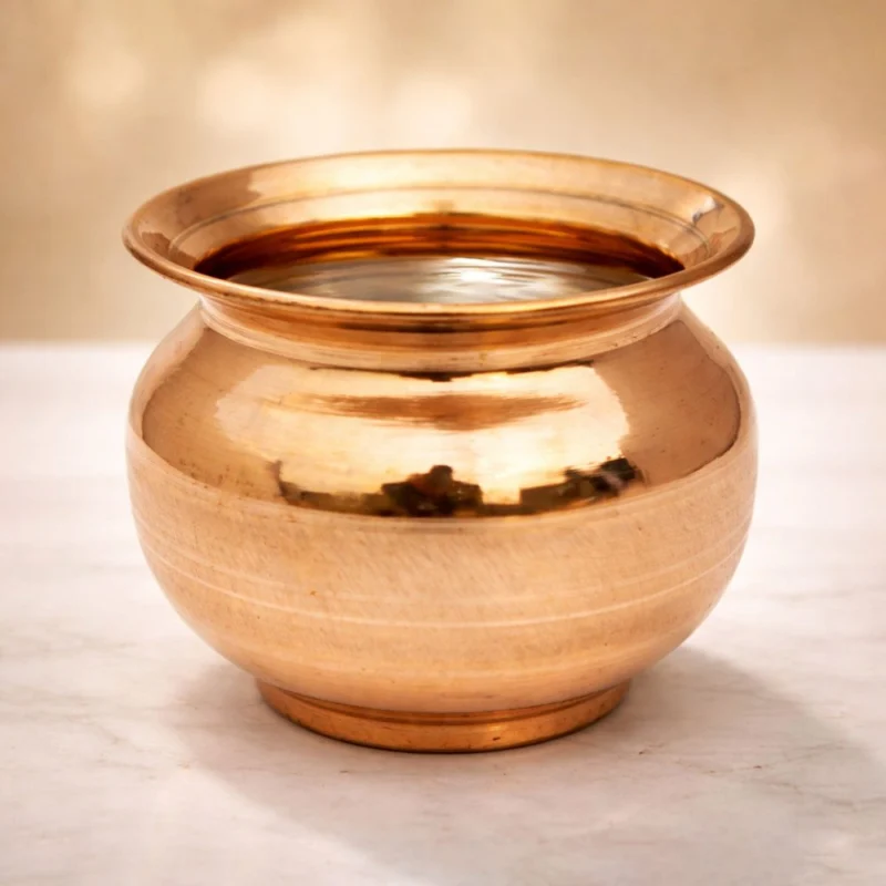 Copper Lota for Pooja, 430 ml, 3.5 inch