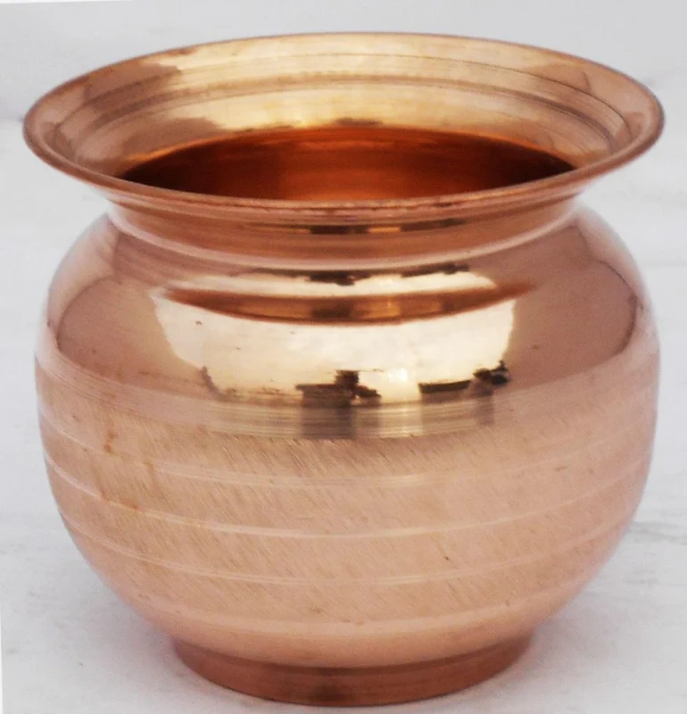 Copper Lota for Pooja, 600 ml, 4 inch