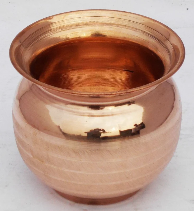 Copper Lota for Pooja, 600 ml, 4 inch