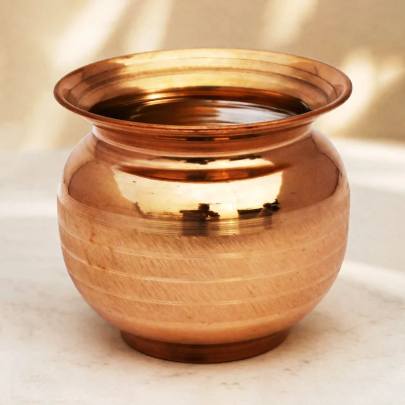 Copper Lota for Pooja, 600 ml, 4 inch