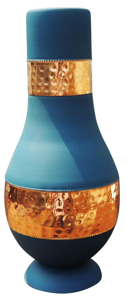 Copper Sorahi (Modern Silk), 9 inch, Vedikcraft Moradabad