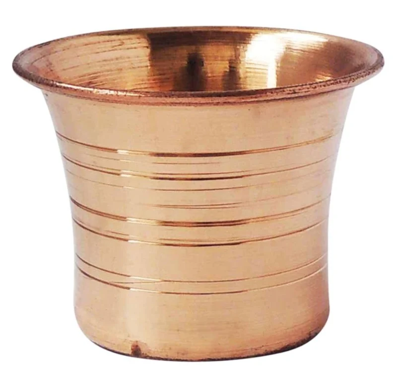 Copper Panchpatra for Pooja, 2 inch (No. 1)