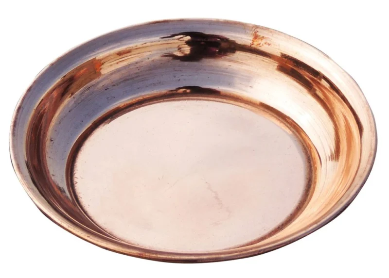 Copper Pooja Thali, 3.2 inch