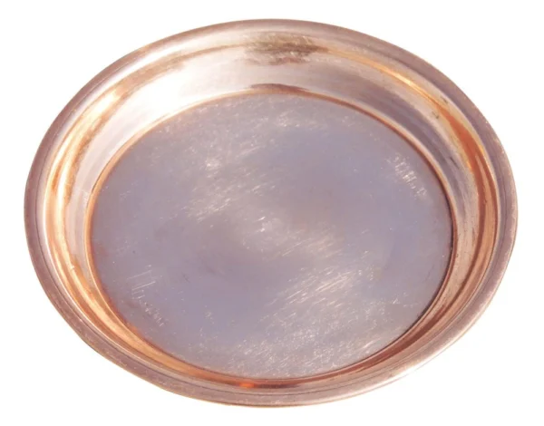 Copper Pooja Thali, 4.7 inch, Vedikcraft Moradabad