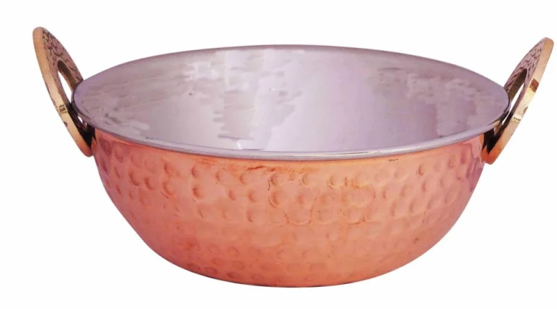 Copper Kadhai, 500 ml, 3 inch (No. 2)