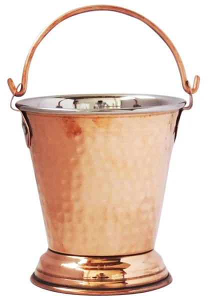 Copper Bowl, 400 ml (Small Bucket), 4.5 inch, Vedikcraft Moradabad
