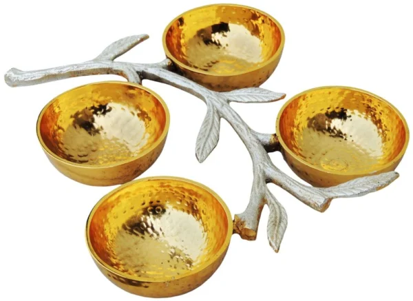 Aluminium Bowl, 12 inch, Set of 4, Vedikcraft Moradabad