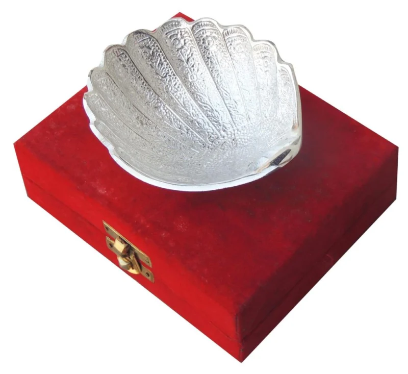 Silver Plated Brass Bowl, 4.5 inch