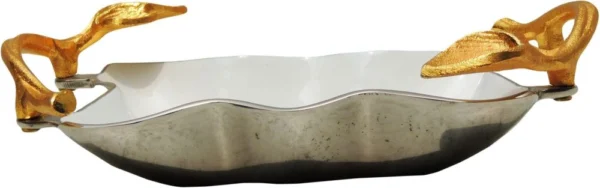 Aluminium Serving Platter, 12 inch, Vedikcraft Moradabad