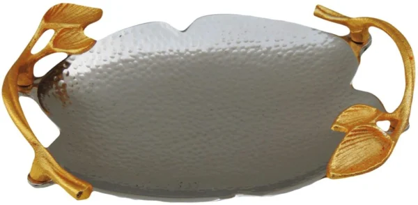 Aluminium Serving Platter, 12 inch, Vedikcraft Moradabad