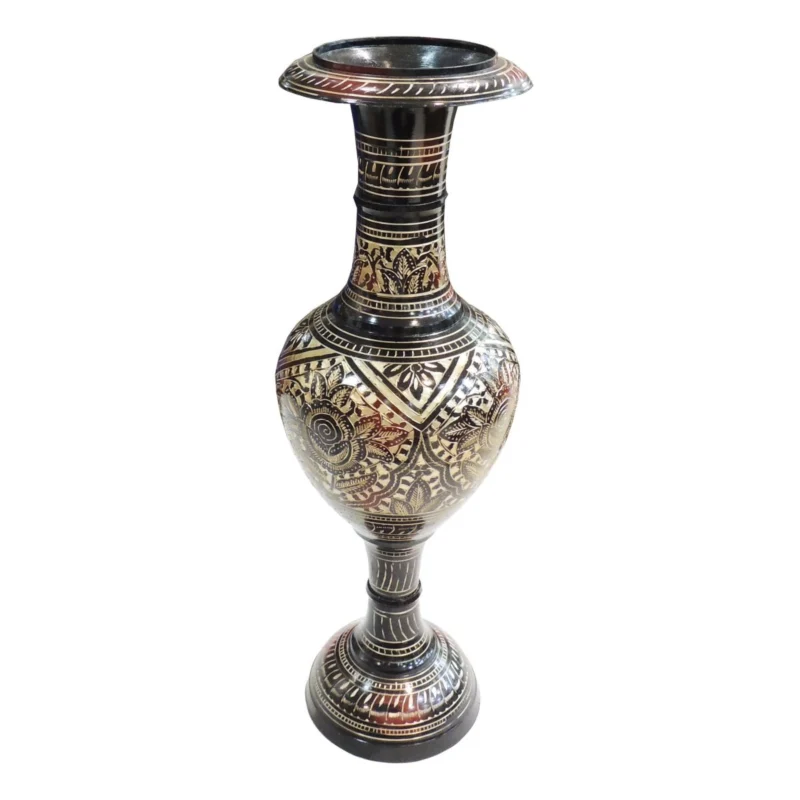 Brass Vase for Home and Garden, 19.5 inch