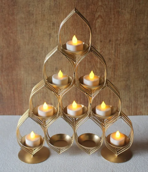 Iron Tealight Holder, 13.5 inch, Vedikcraft Moradabad