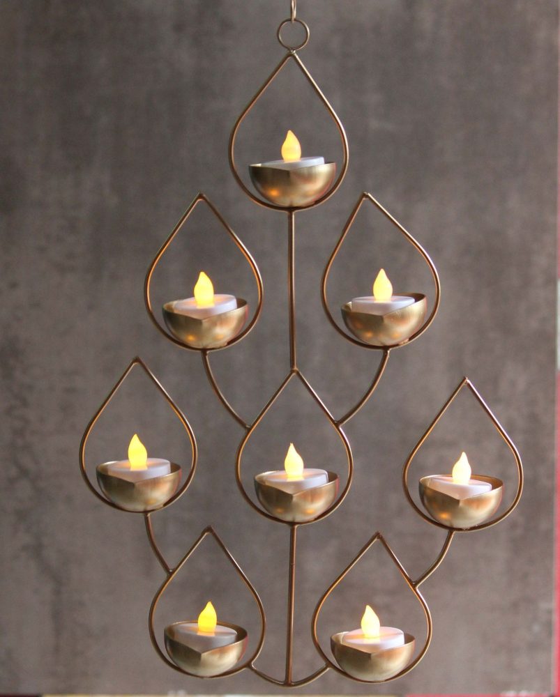 Iron Candle Stand, 15 inch, Vedikcraft Moradabad