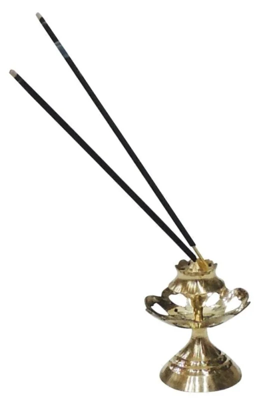 Brass Agarbatti Stand (Agarbattin), 2.2 inch (No. 3)