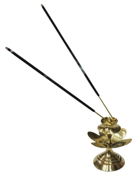 Brass Agarbatti Stand (Patta), 2.6 inch, brass, Vedikcraft Moradabad