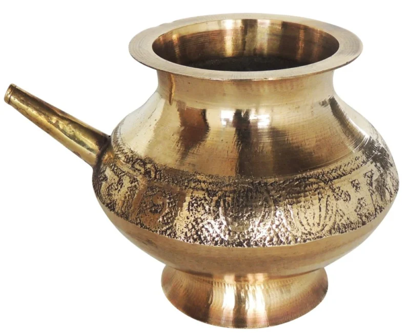 Brass Karwa for Karwa Chauth, 350 ml (Capacity), 3 inch