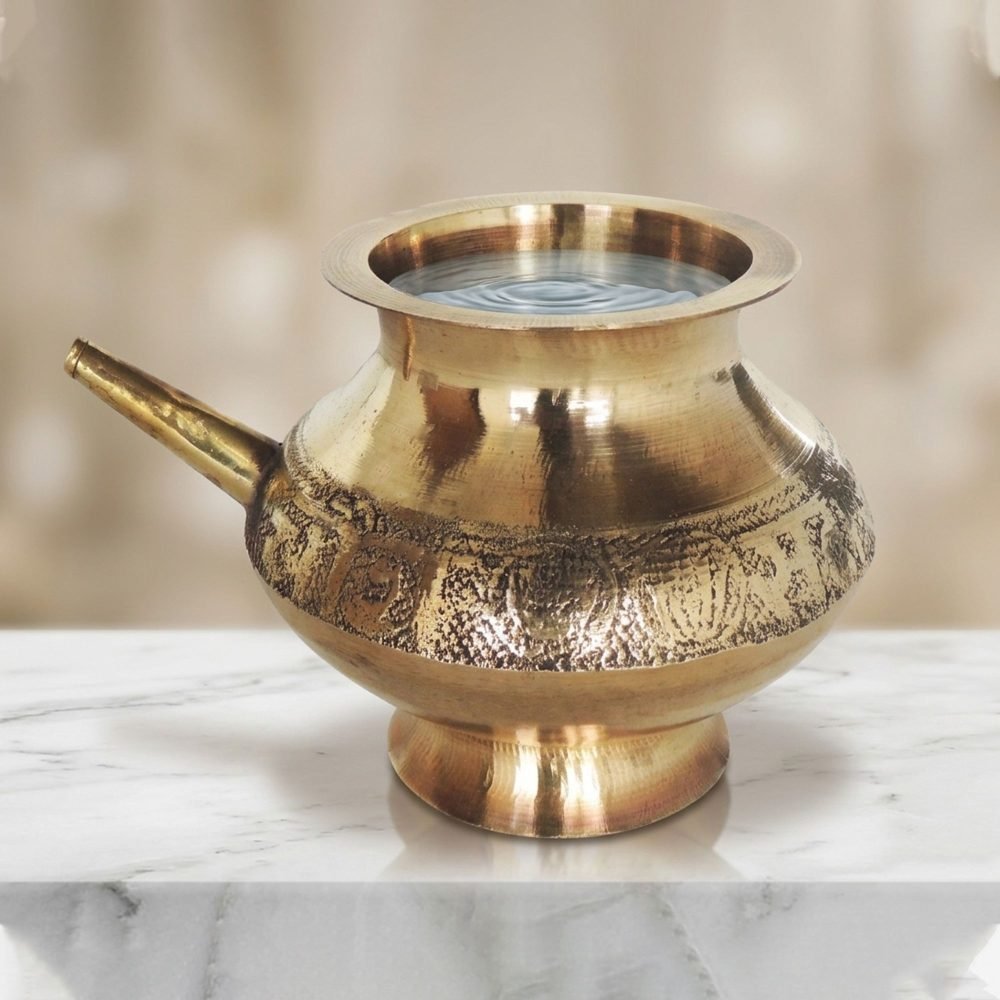 Brass Karwa for Karwa Chauth, 350 ml (Capacity), 3 inch, brass, Vedikcraft Moradabad