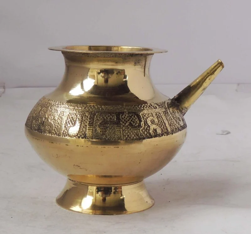 Brass Karwa for Karwa Chauth, 440 ml, 4.5 inch