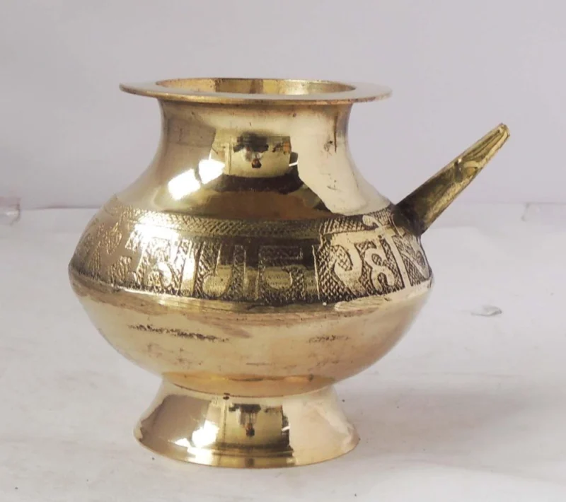 Brass Karwa for Karwa Chauth, 620 ml, 5 inch