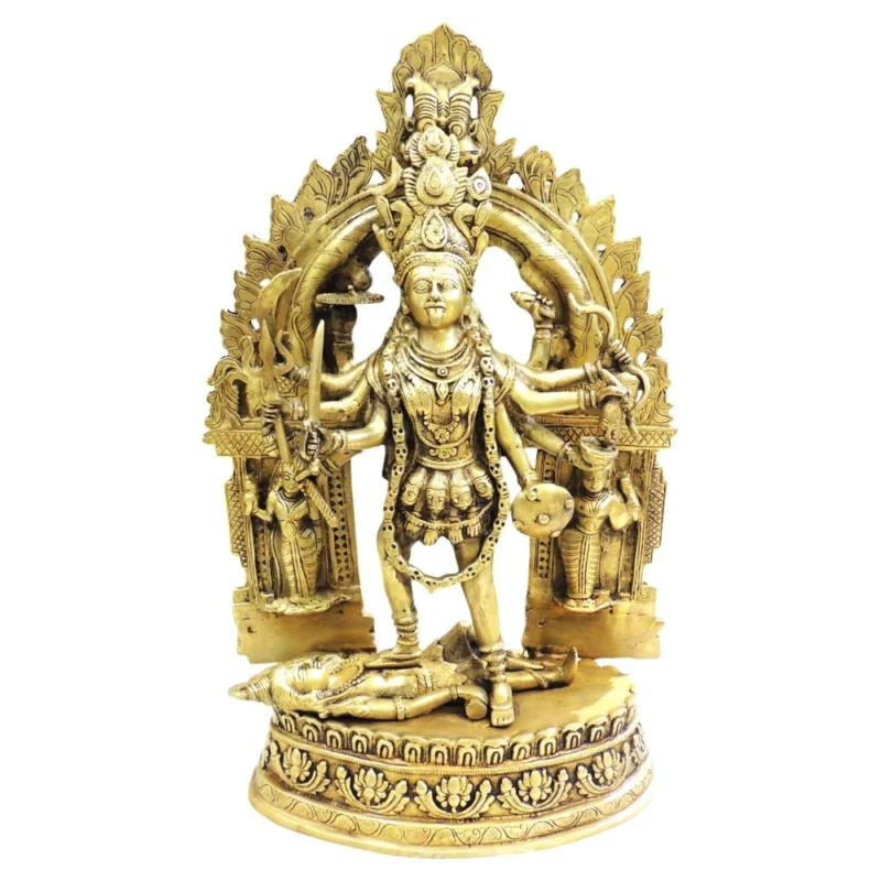 Kali Maa Idol in Brass (Large), 23 inch – for Temple and Entrance