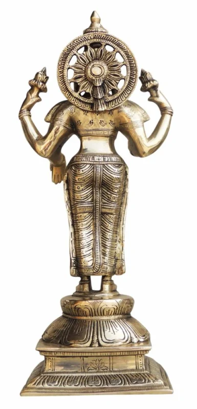 Lakshmi Ji Idol in Brass (Laxmi Handwork)