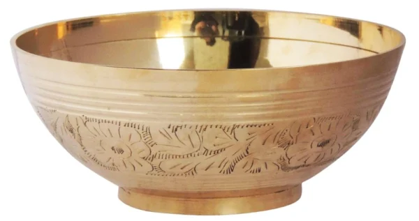 Brass Bowl, 6.5 inch, brass, Vedikcraft Moradabad