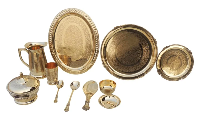 Brass Dinner Set (Thali Set) (BC152 A)