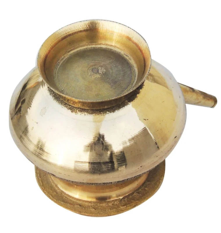 Brass Karwa for Karwa Chauth, 140 ml, 3 inch
