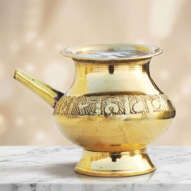 Brass Karwa for Karwa Chauth, 140 ml, 3 inch
