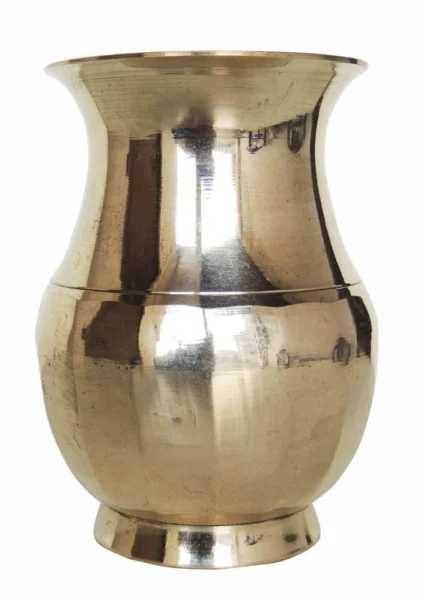 Brass Amkhora for Pooja, 550 ml, 5.2 inch, brass, Vedikcraft Moradabad