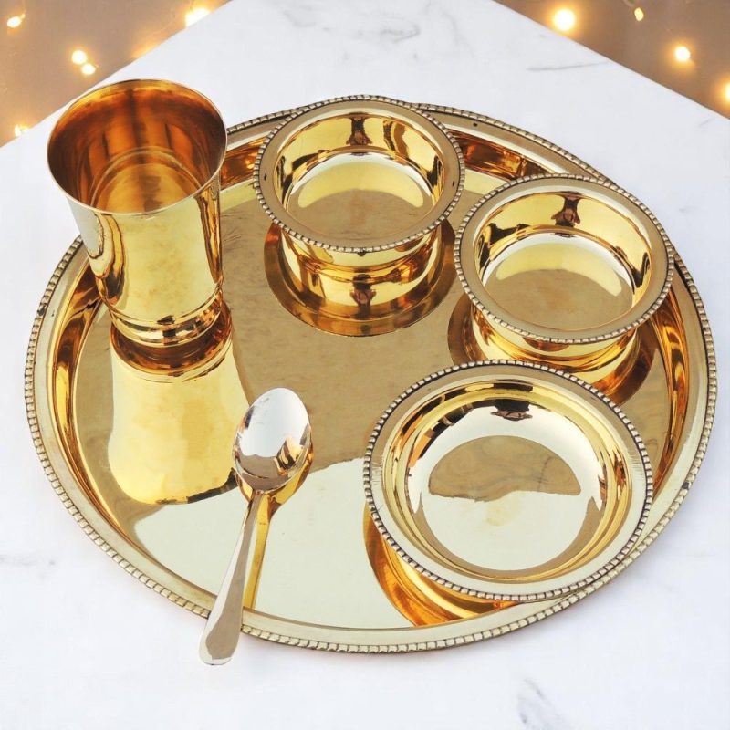 Brass Dinner Set (Thali Set)