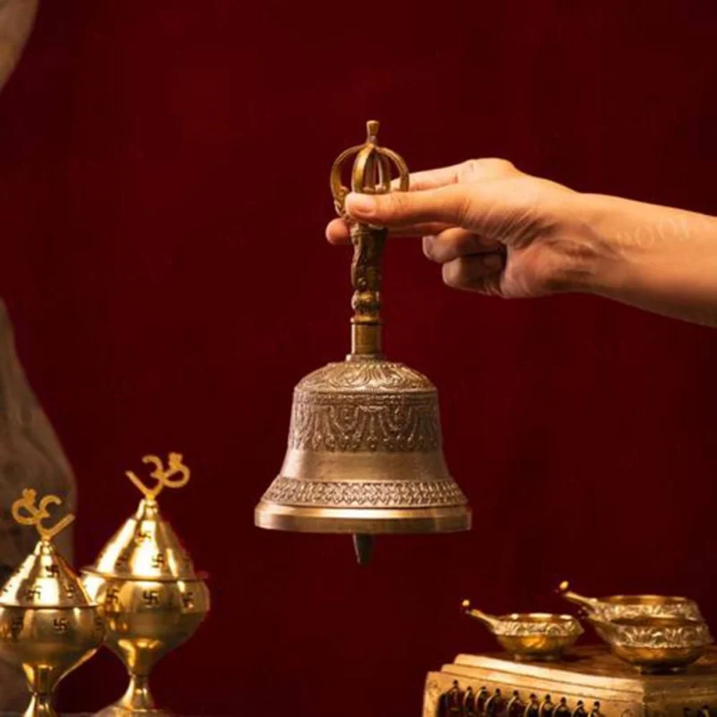 Bronze Hand Bell (Ghanti), 6 inch