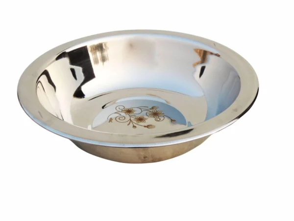 Steel Bowl (Besin), 14 inch, Vedikcraft Moradabad