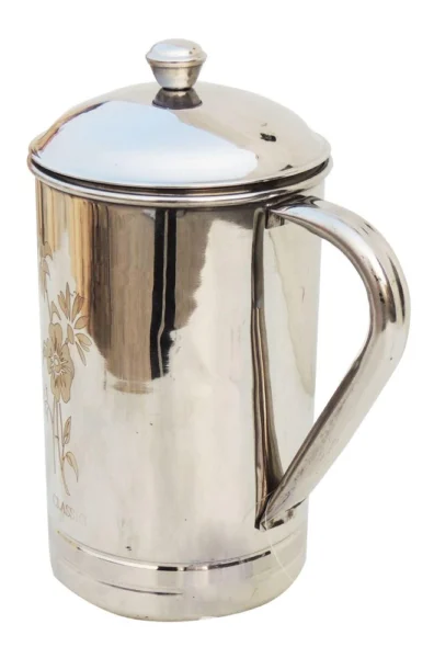 Steel Jug (Dolphin Laser), 6.5 inch, Vedikcraft Moradabad