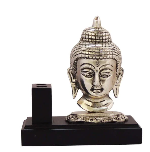 Buddha Idol in Aluminium (Pen), 6.5 inch, Vedikcraft Moradabad