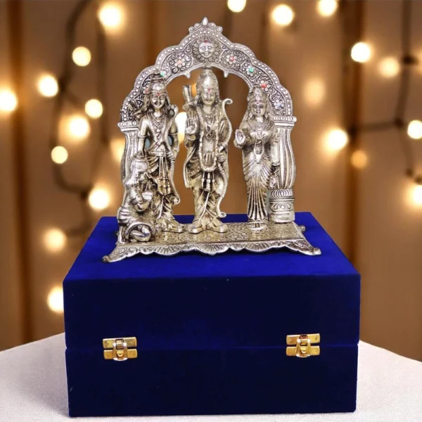 Ram Darbar Idol in Aluminium, 9.8 inch, Vedikcraft Moradabad