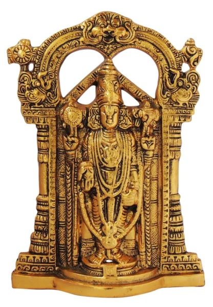 Vishnu Ji Idol in Aluminium (Trupati Bala), 9.5 inch, Vedikcraft Moradabad