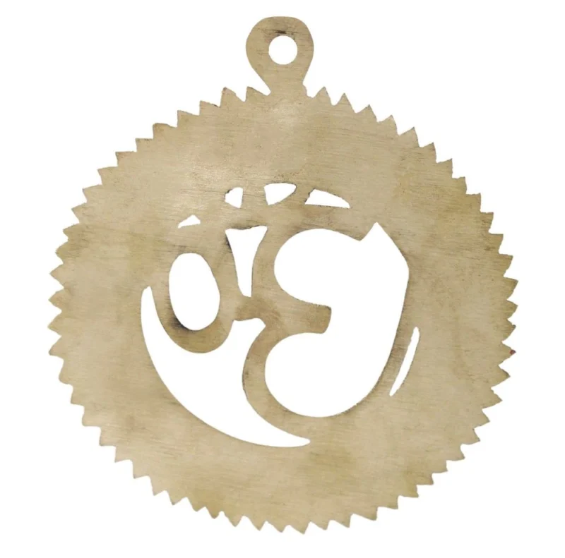 Aluminium Wall Hanging Decorative (Gayatri Mantra), 4.5 inch