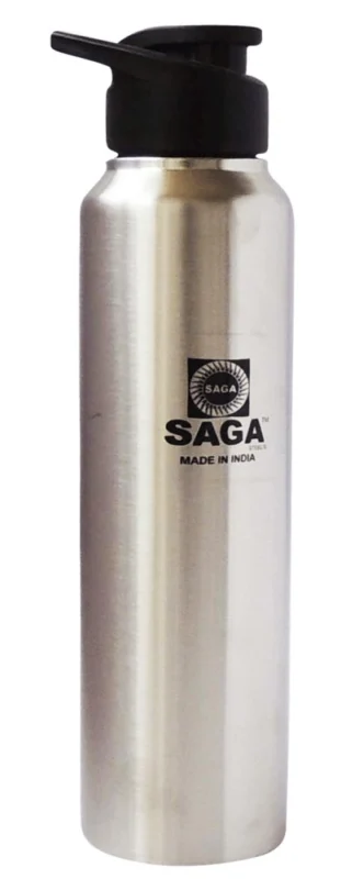 Steel Water Bottle, 1000 ml (Slipper), 11 inch, stainless steel