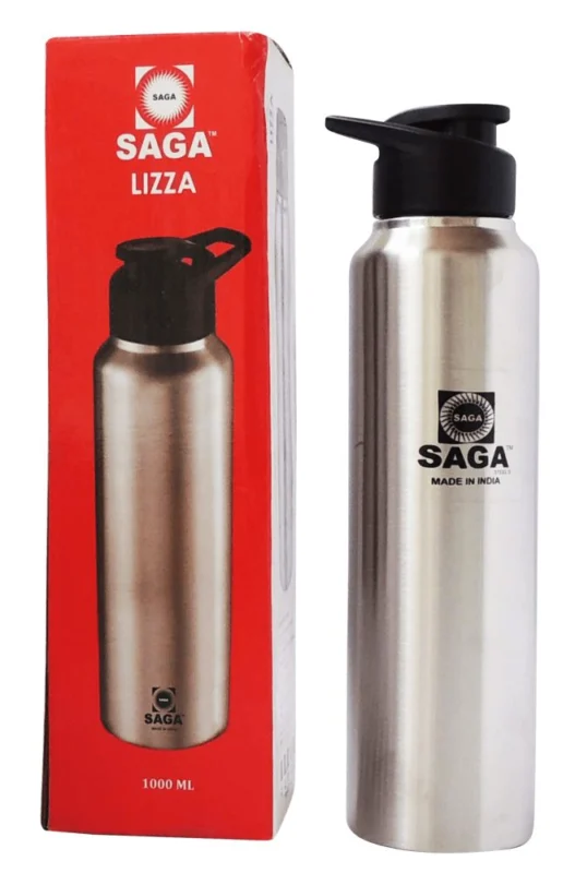 Steel Water Bottle, 1000 ml (Slipper), 11 inch