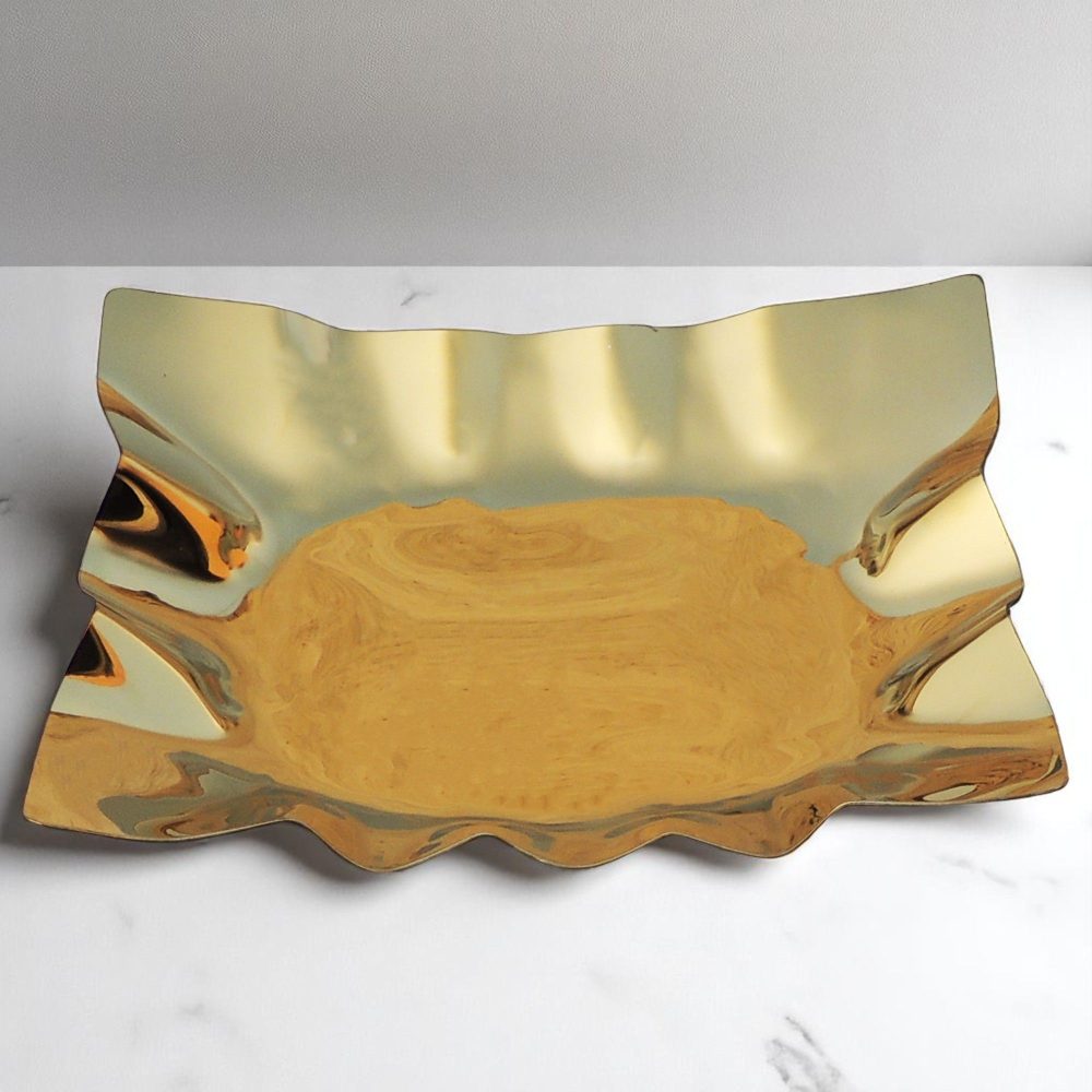 Steel Serving Tray (Small Pvd), 6.5 inch, Vedikcraft Moradabad