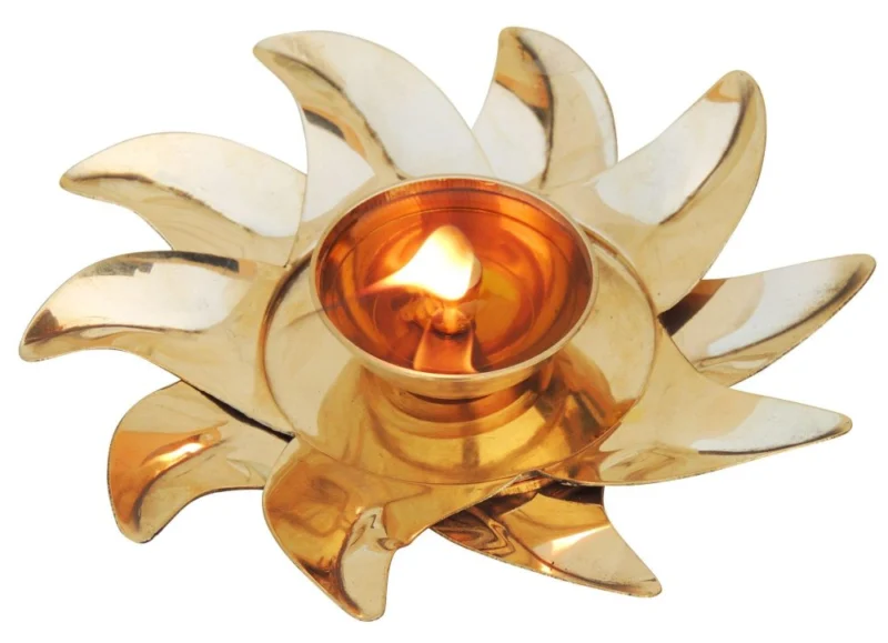 Brass Diya (Deepak) (Surya), 1.5 inch (No. 2)