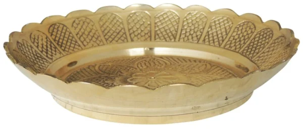 Copper Pooja Thali, 5.5 inch, Vedikcraft Moradabad